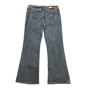 Vintage Y2K Tommy‎ Hilfiger Jeans Womens Blue Low Rise Flare Jeans Size 10